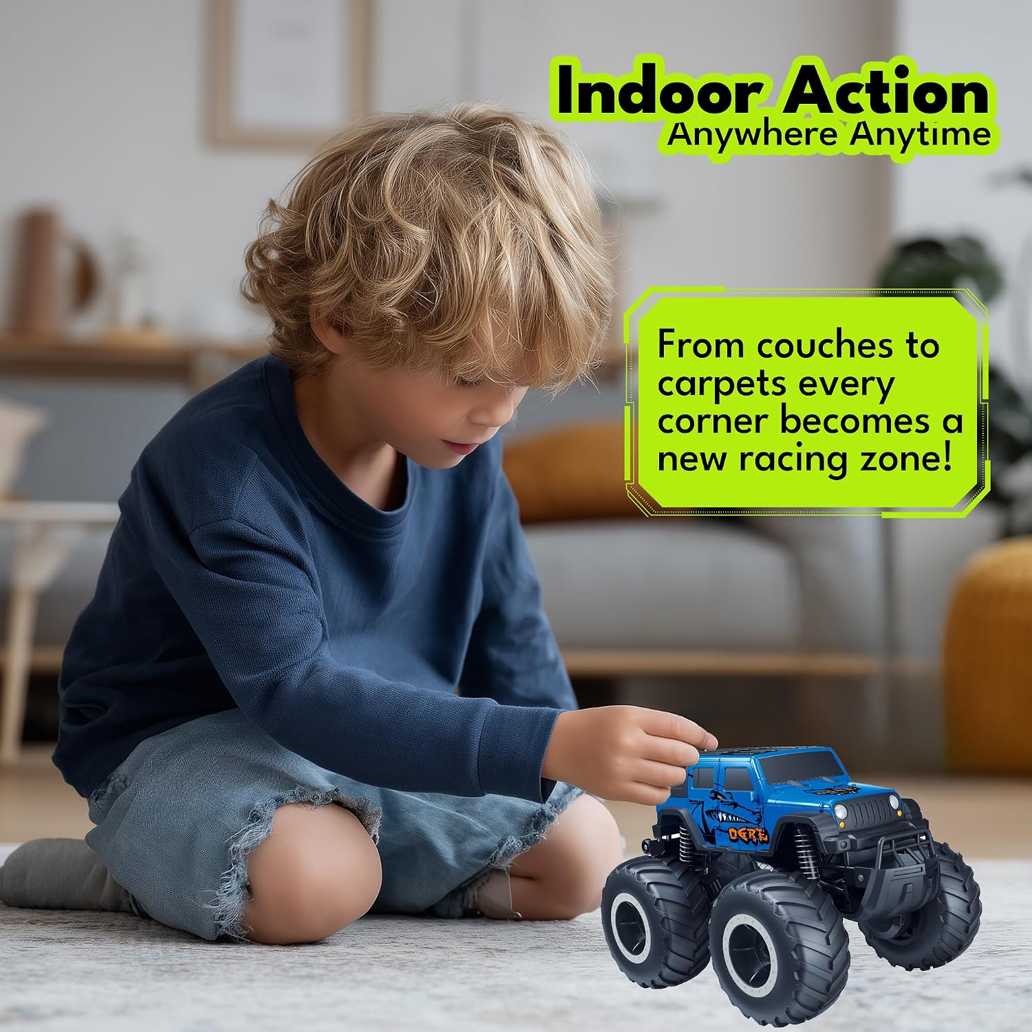 Threeking 1:16 Anfibio SUV Monster Truck All Terrain RC Car Crawler...