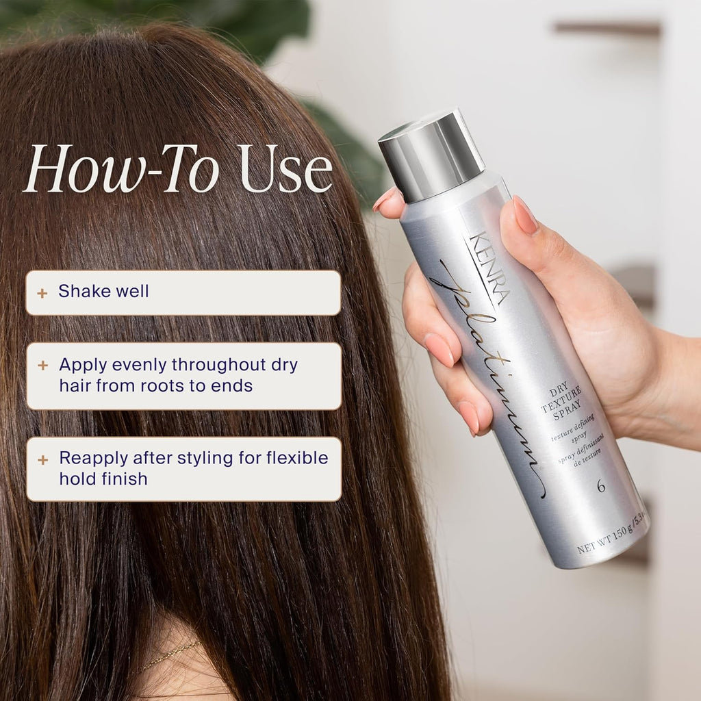 Kenra Platinum Spray Textura Seca 6 | Estilizador de definición de...