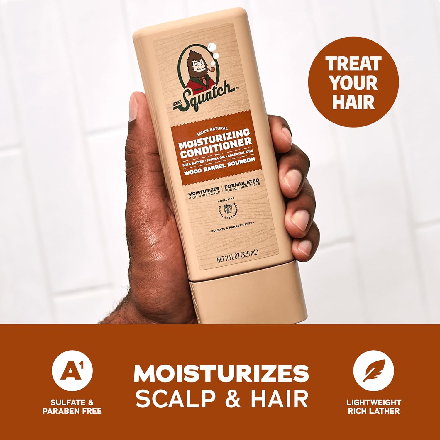 Dr. Squatch Set de champú y acondicionador natural para hombre, cha...