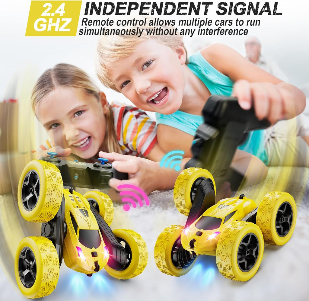QUNREDA Coche de control remoto, juguetes de automóvil RC para niño...