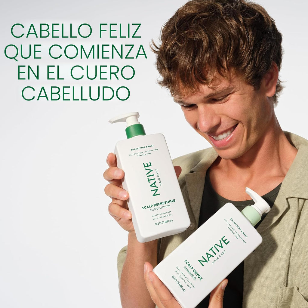 Native Champú y Acondicionador Desintoxicante del Cuero Cabelludo,...