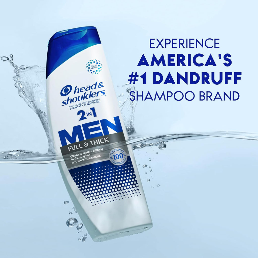 Head &amp; Shoulders Champú y acondicionador anticaspa, Full and Th...