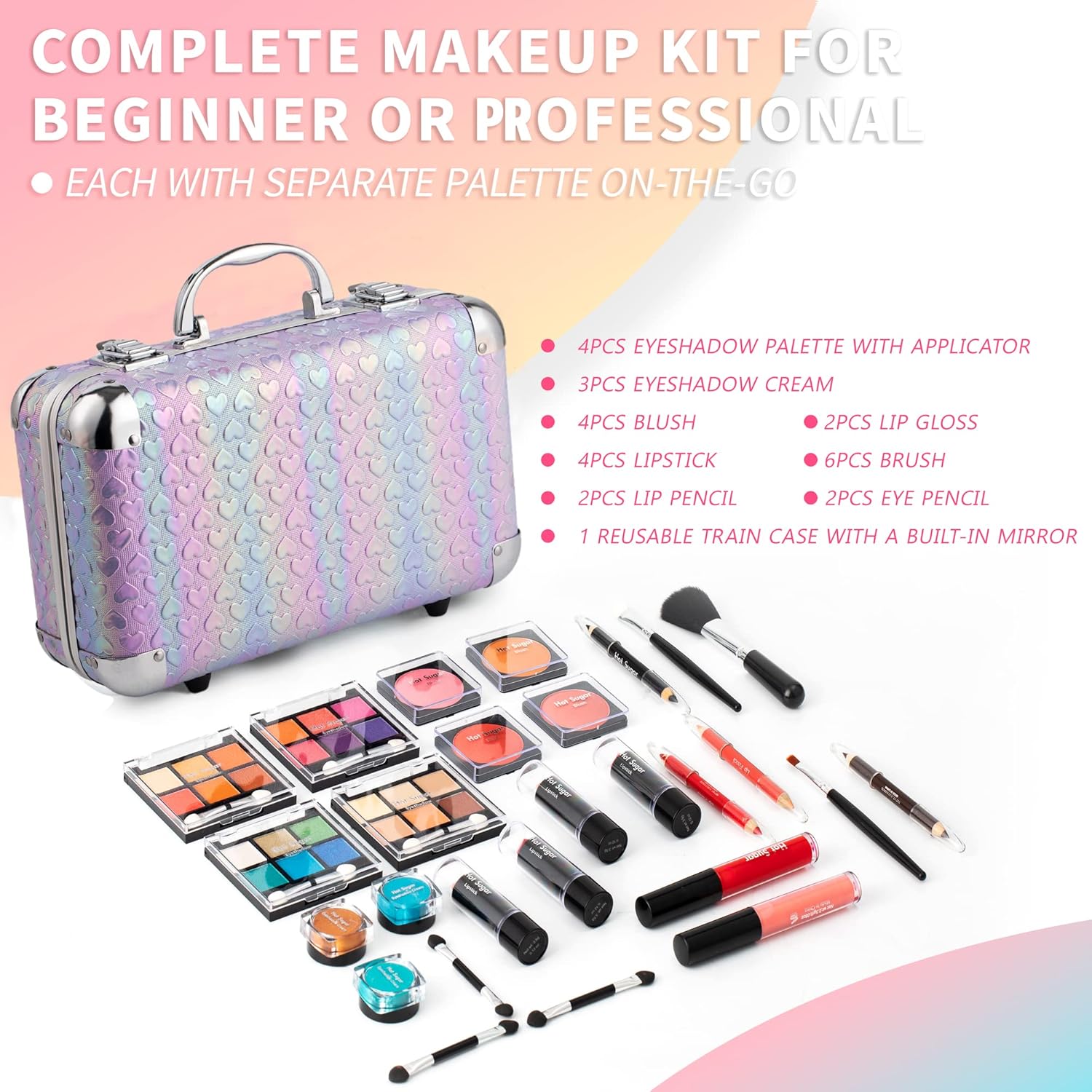 Hot Sugar Juego de maquillaje todo en uno para niñas adolescentes d...