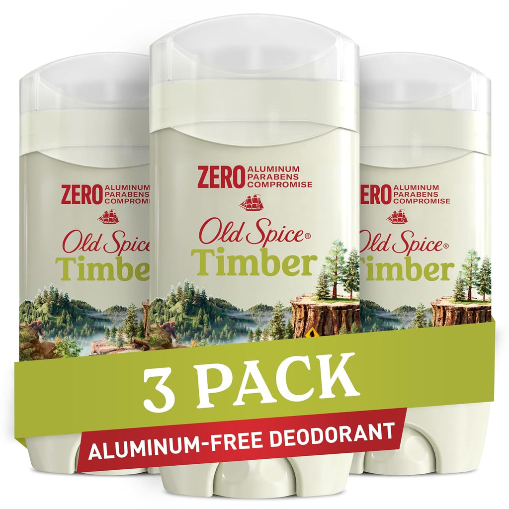 Old Spice Desodorante sin aluminio para hombres, Timber con sándalo...