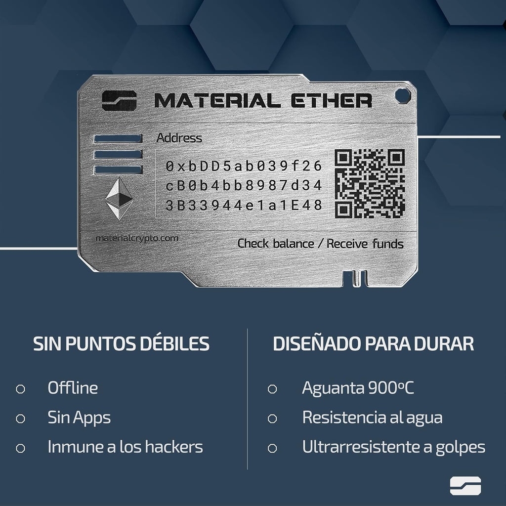 Material Ether \u2013 Cartera física ETH \u2013 Inhackable \u2013 D...
