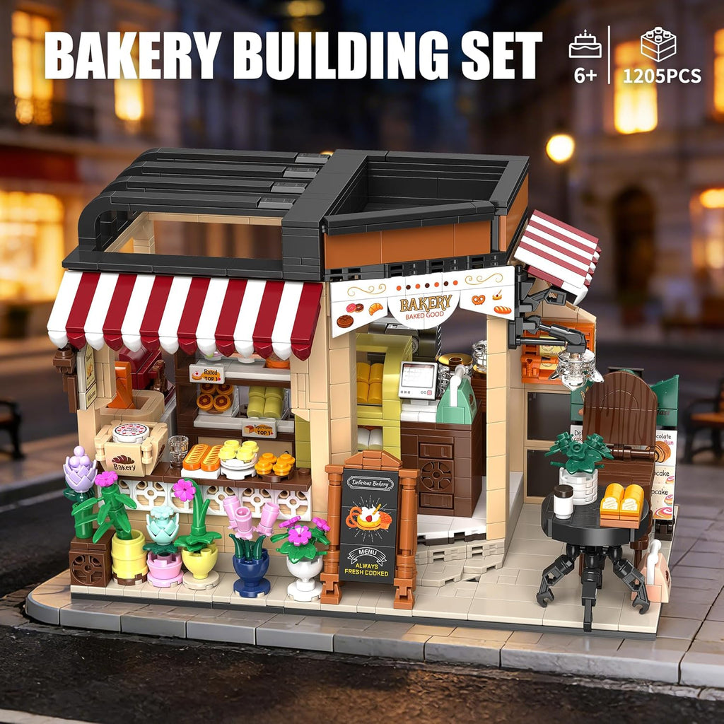 EITOLNR Juegos de construcción de casas de panadería de ciudad, jug...
