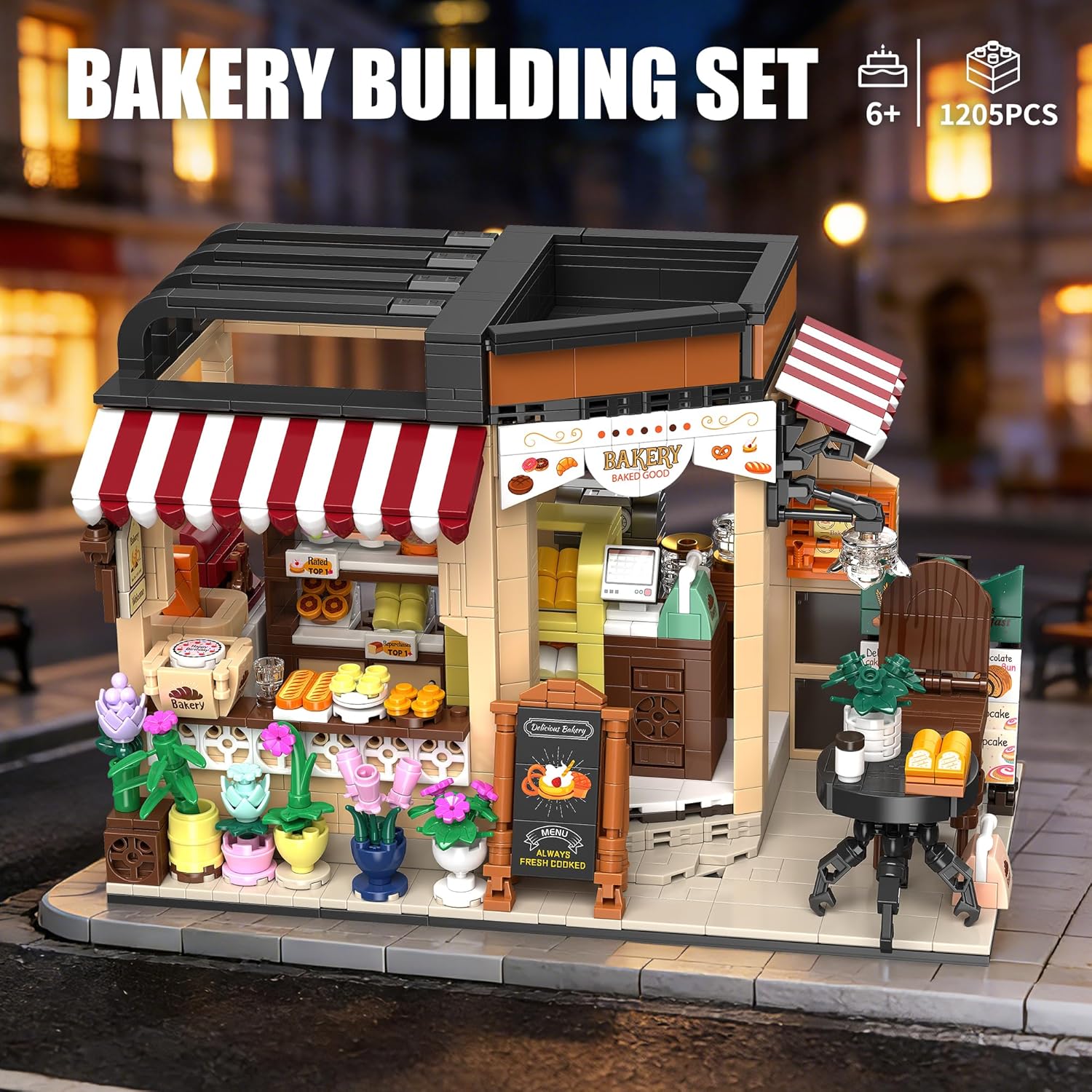 EITOLNR Juegos de construcción de casas de panadería de ciudad, jug...