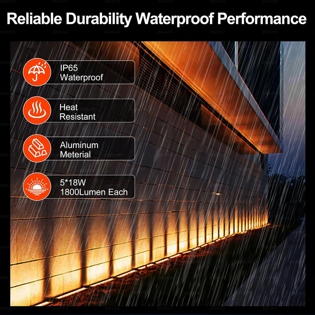 Umidkin Linkable Smart RGBCW - Barra de Luz Rasante de Pared de 90...