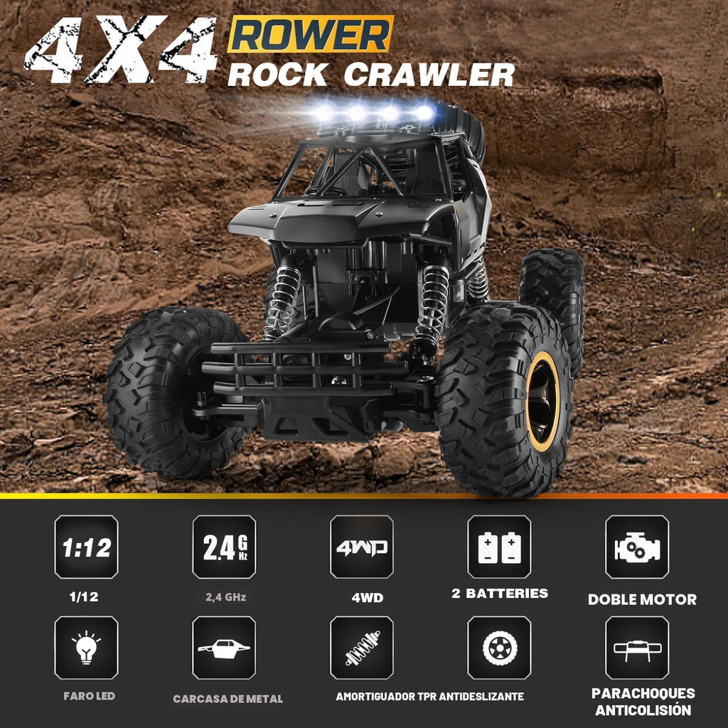 Jiakora Coches RC Auto de Control Remoto 1:12 Camión Todo Terreno,...