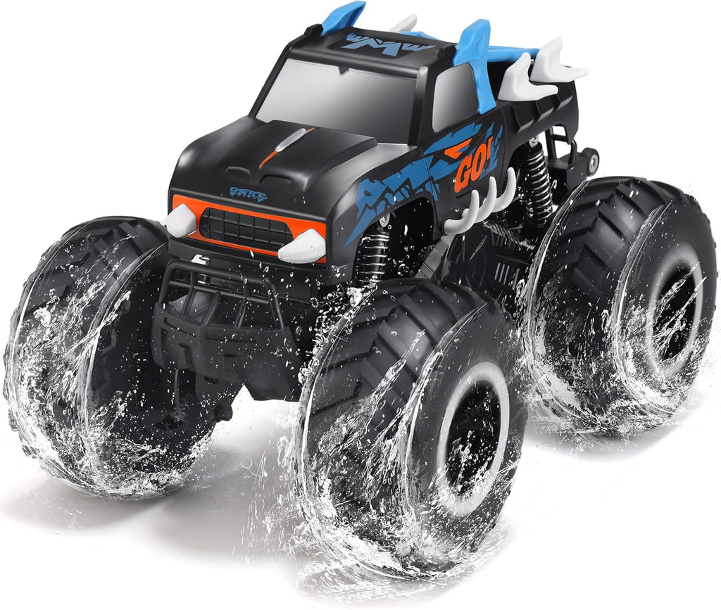 Threeking 1:16 Coches de juguete impermeables RC Monster Truck Cami...
