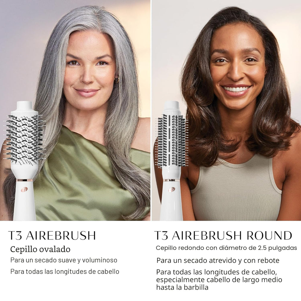 T3 AireBrush Cepillo secador de cabello alisador y voluminizador de...