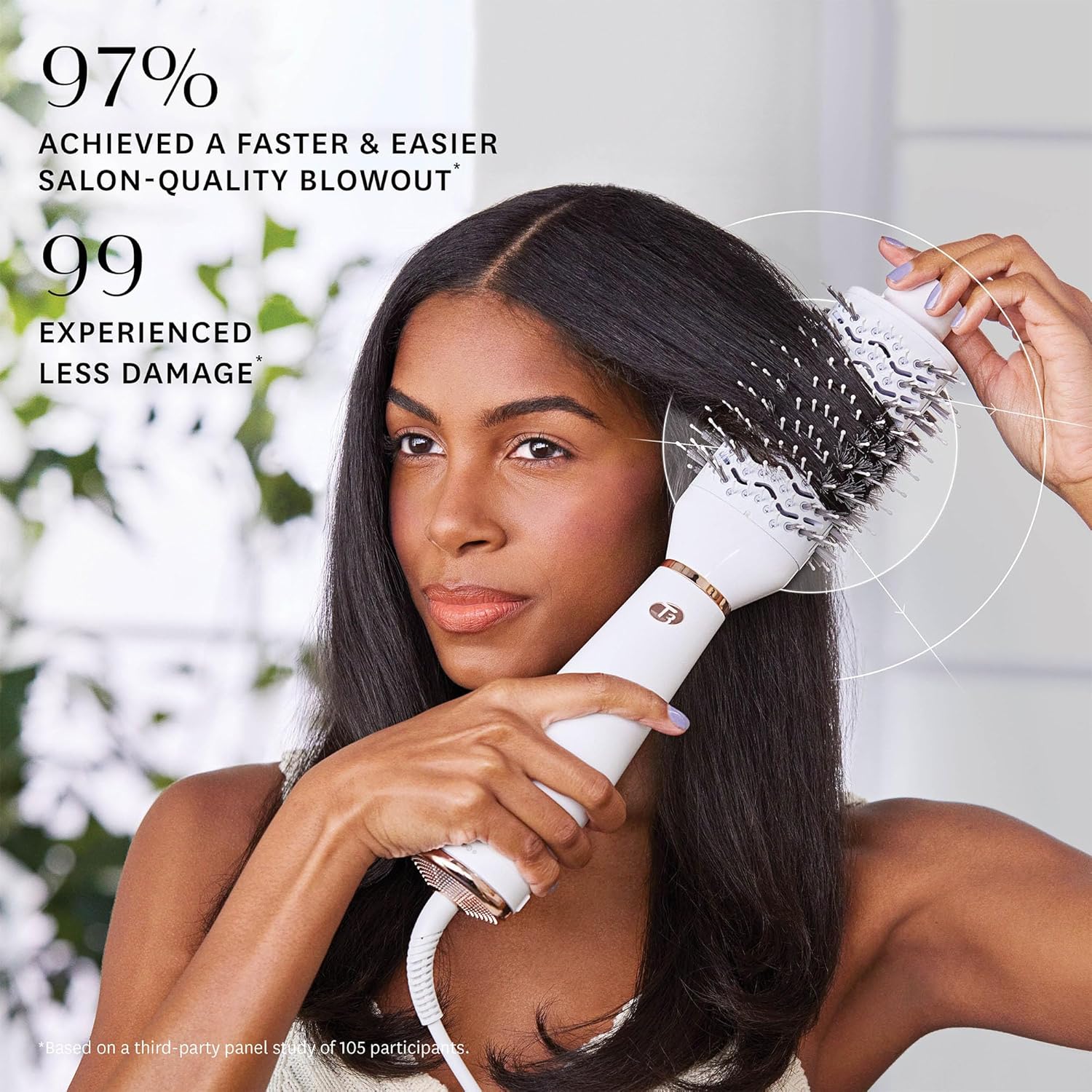 T3 AireBrush Cepillo secador de cabello alisador y voluminizador de...