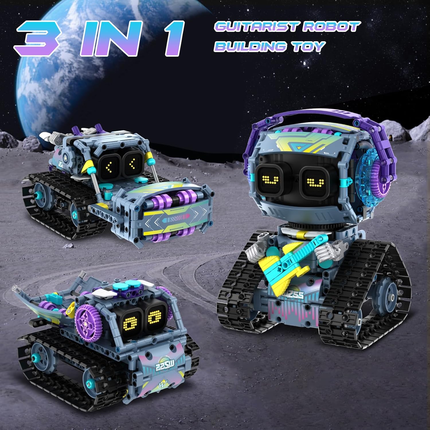 QHECTTY Kit de construcción de robot STEM para niños de 6 a 14 años...