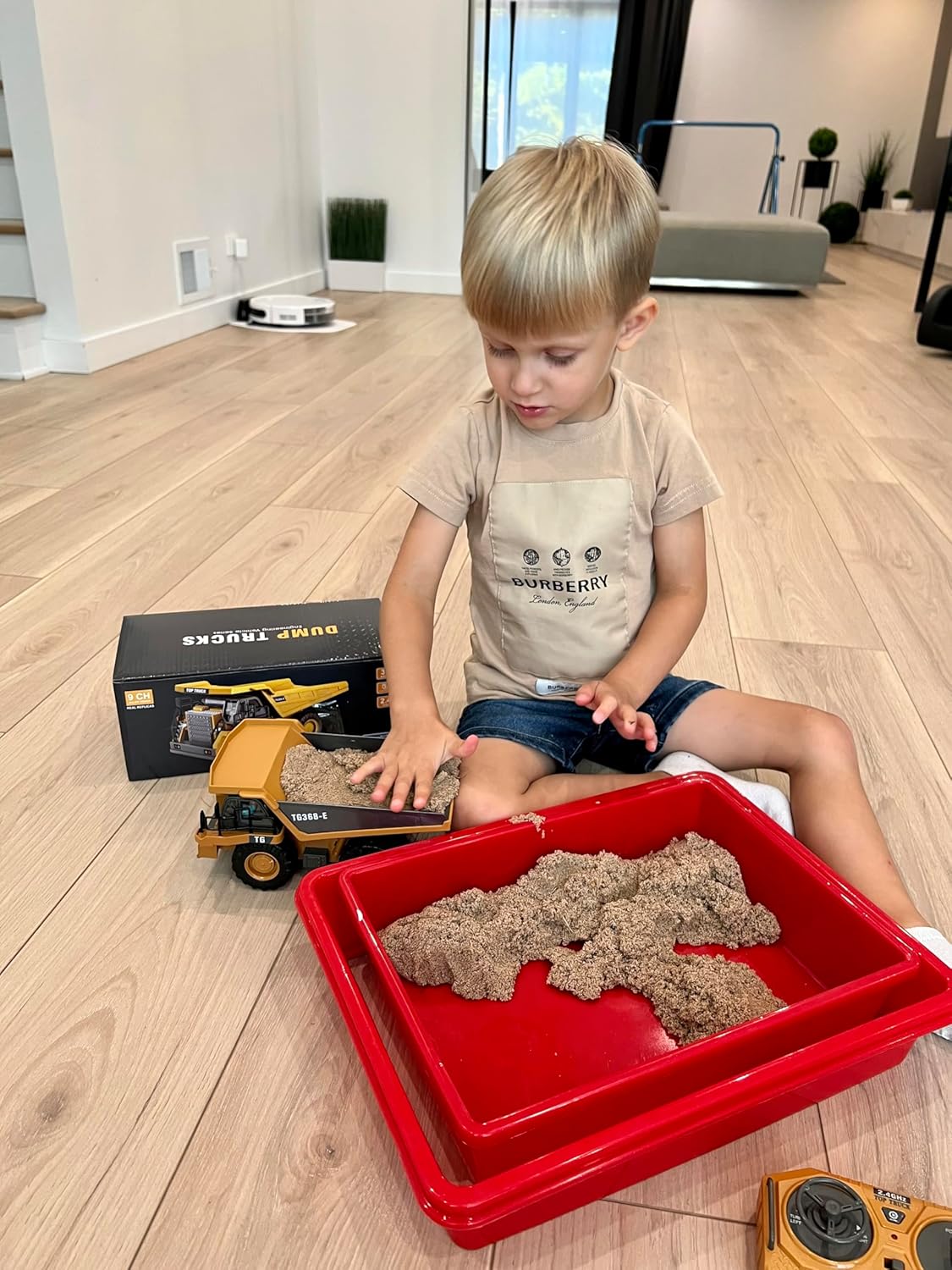 KIDMARKT Camión volquete RC de juguete para niños | Vehículo de con...