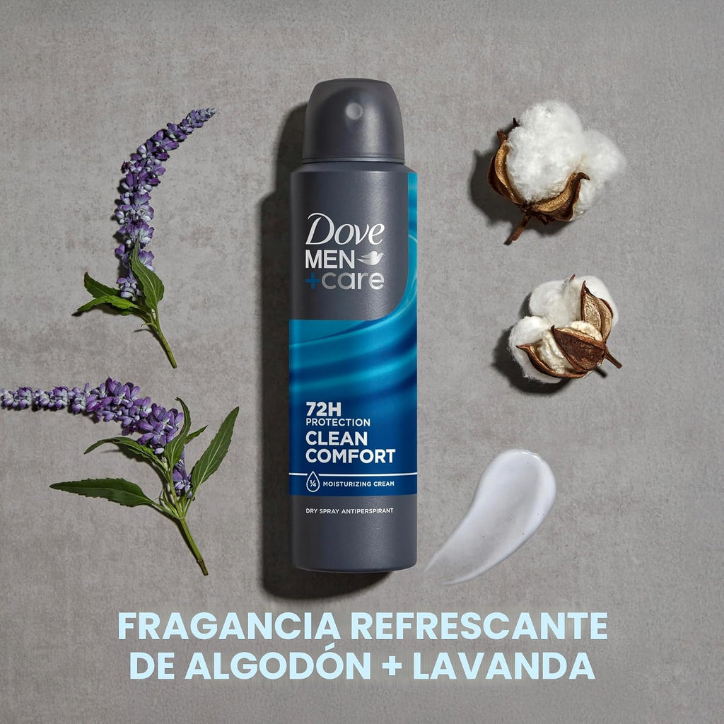 Dove Men+Care Desodorante antitranspirante Dry Spray Clean Comfort...