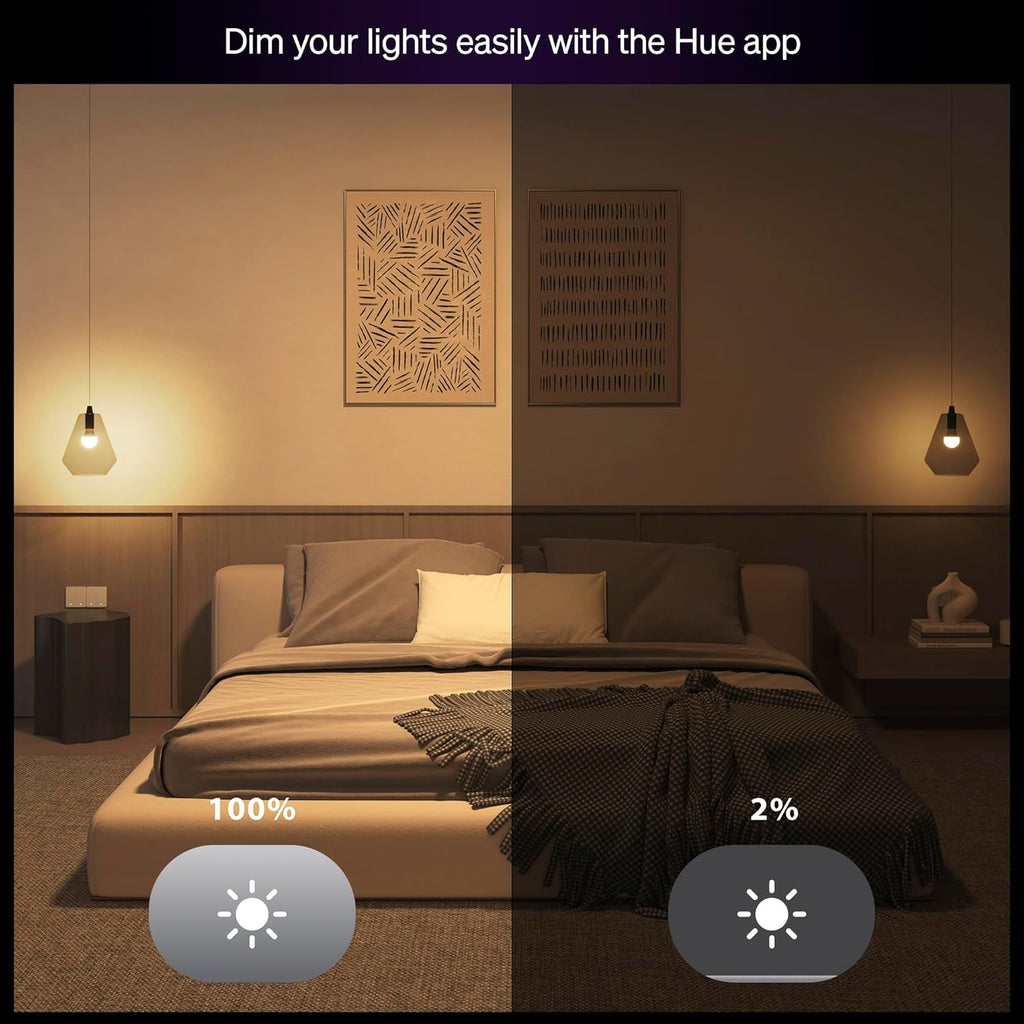 Philips Hue Essential - Bombilla LED inteligente A19, ambiente blan...