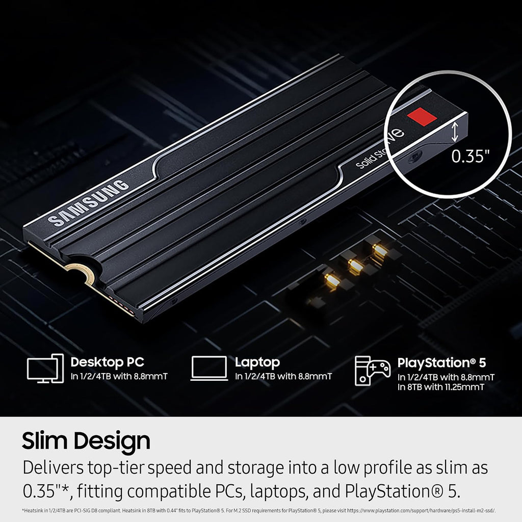 Samsung SSD 9100 PRO con disipador de calor de 1TB, PCIe 5.0x4 M.2...