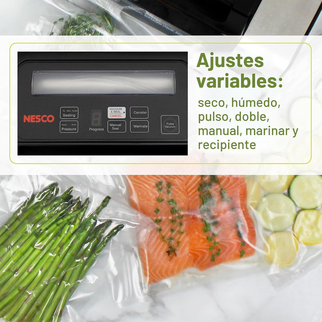 Envasadora de alimentos al vacío Nesco VS-01 - De color blanco, Pla...