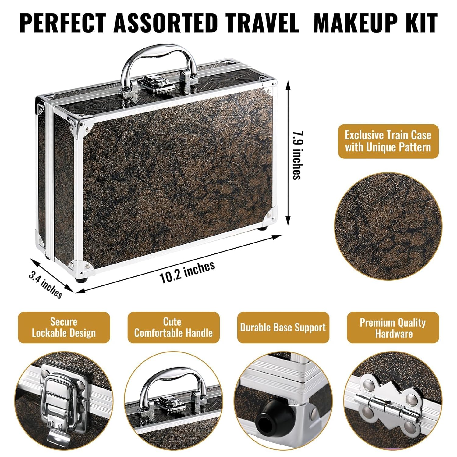 Kit completo de maquillaje para adolescentes y mujeres, estuche de...