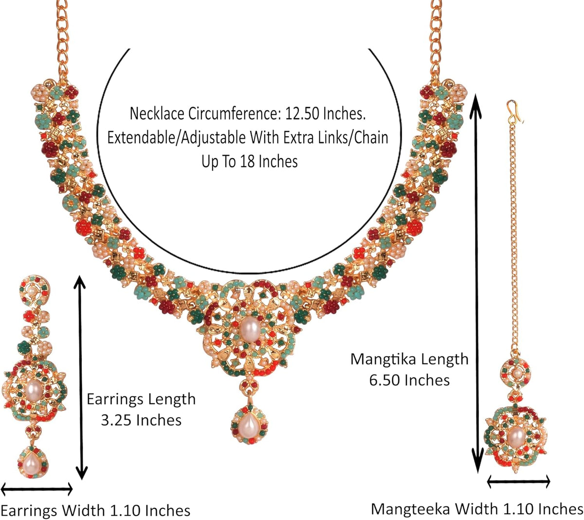 Conjuntos de joyas Touchstone para mujer, joyería india para boda,...