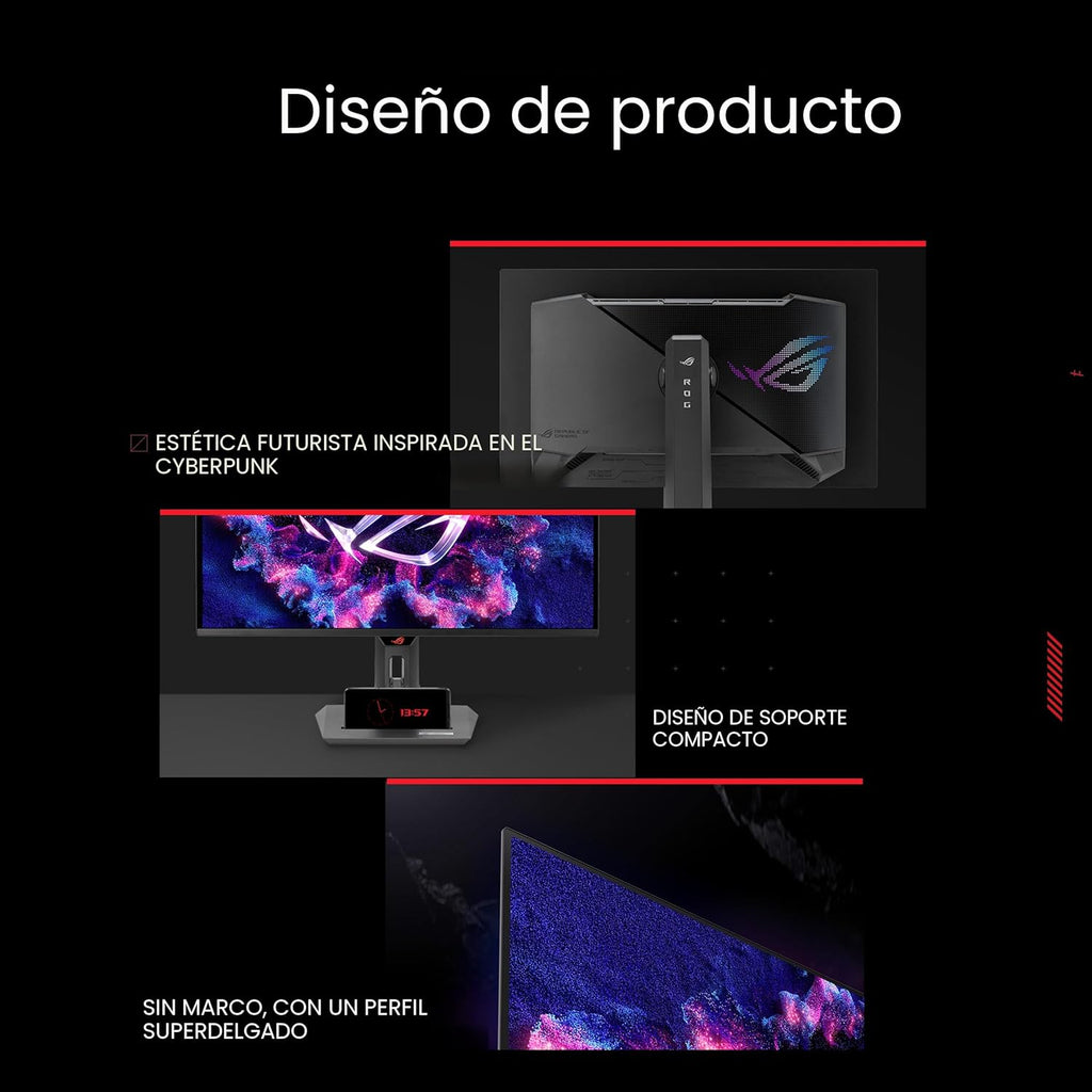 ASUS ROG Strix Monitor para juegos QD-OLED de 26.5" 1440P (XG27...