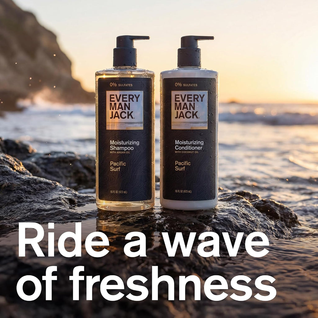 Every Man Jack Pacific Surf - Juego de champú y acondicionador para...