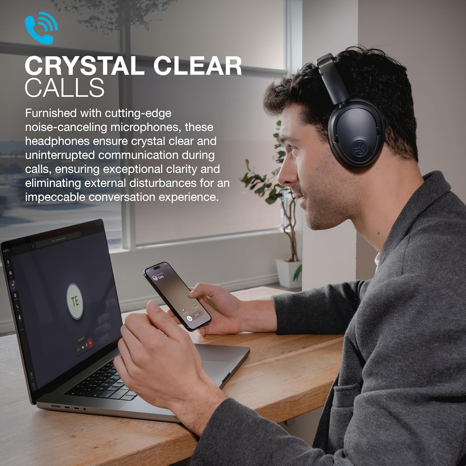 JLab Auriculares inalámbricos JBuds Lux ANC, grafito, cancelación a...