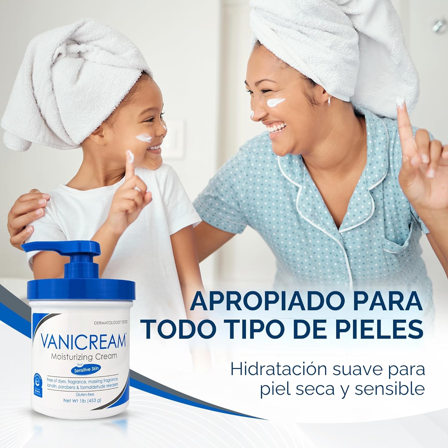Vanicream Crema hidratante para la piel con dispensador de bomba -...