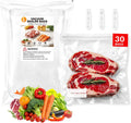 Bolsas reutilizables selladoras al vacío para alimentos, 30 bolsas...