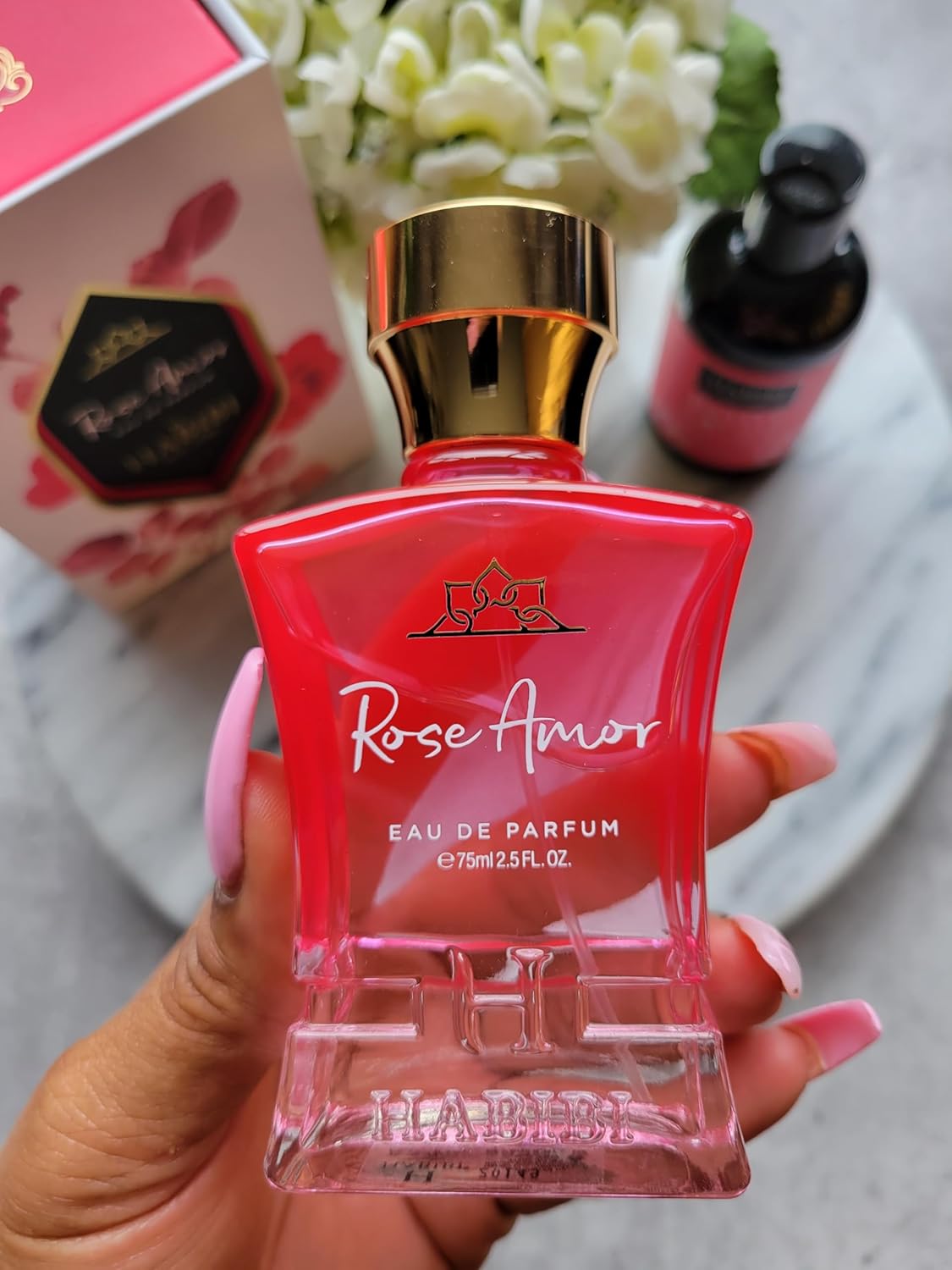 H HABIBI Rose Amor Perfume Árabe para Mujeres \u2013 2.5 oz (75ML)...
