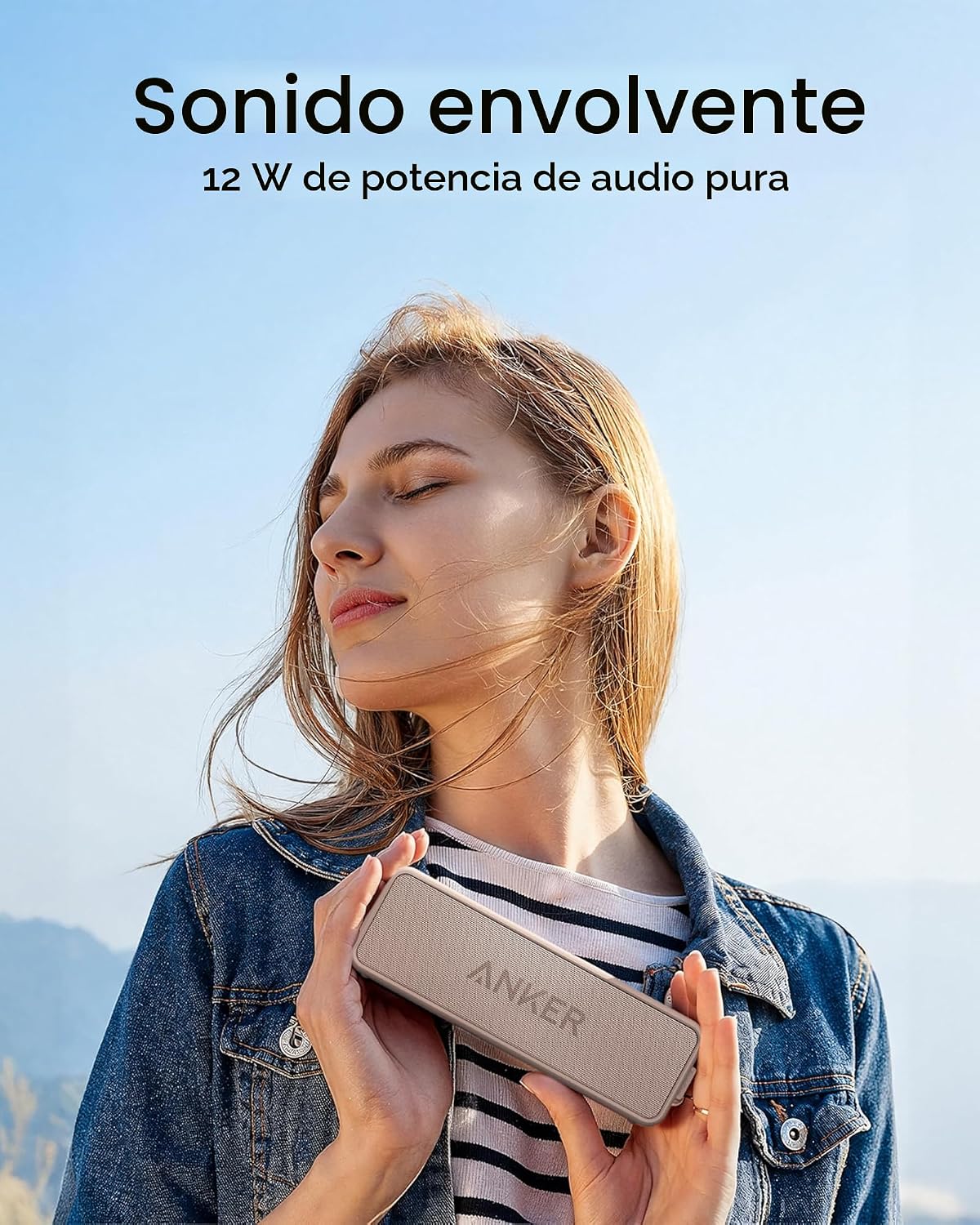 Anker Soundcore 2 Altavoz Bluetooth portátil con sonido estéreo, Bl...