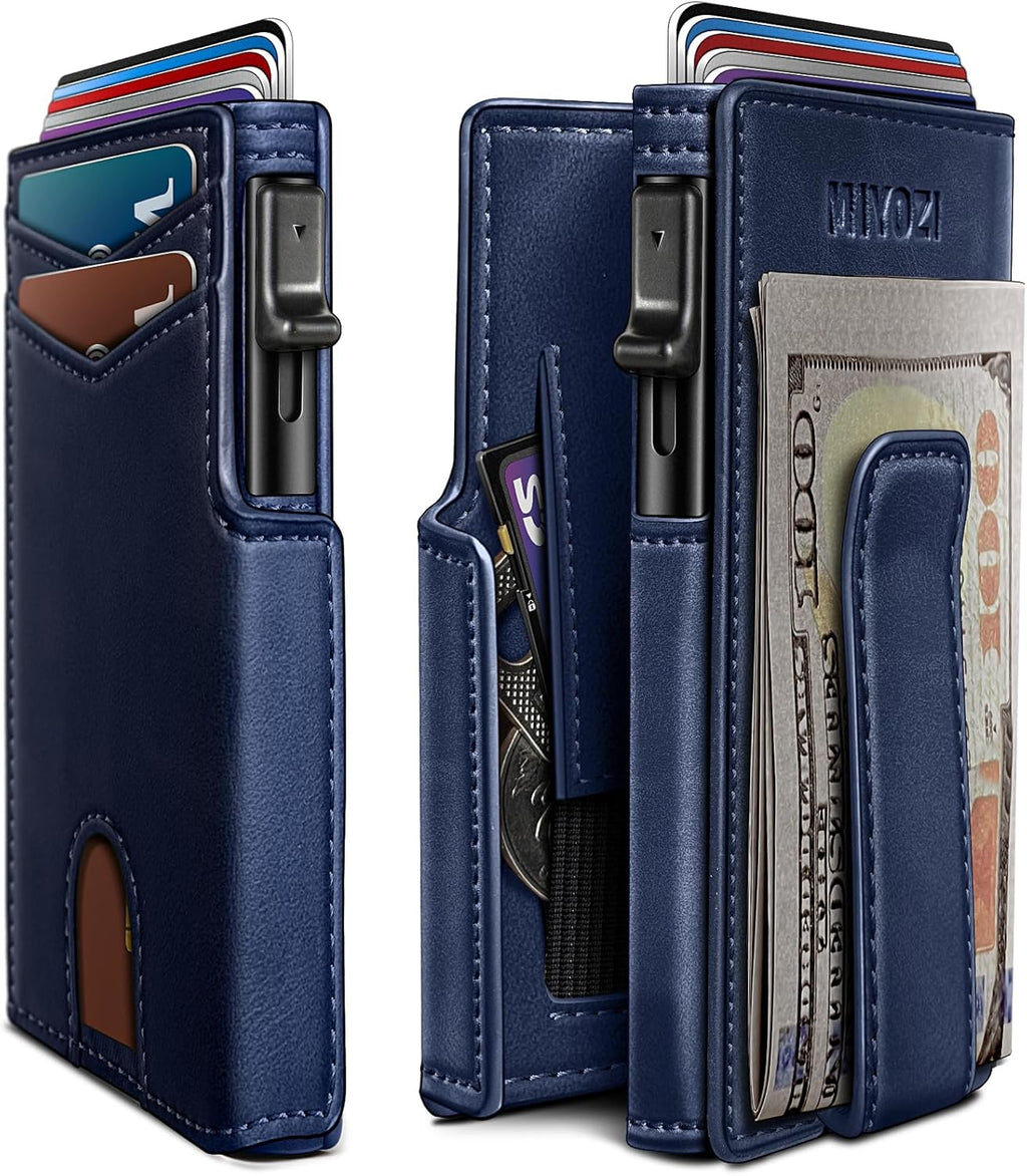 miyozi Billetera para hombre, magnética minimalista delgada con sop...