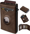 Cartera miyozi Airtag para hombre, con bolsillo para billetes, 2 ve...