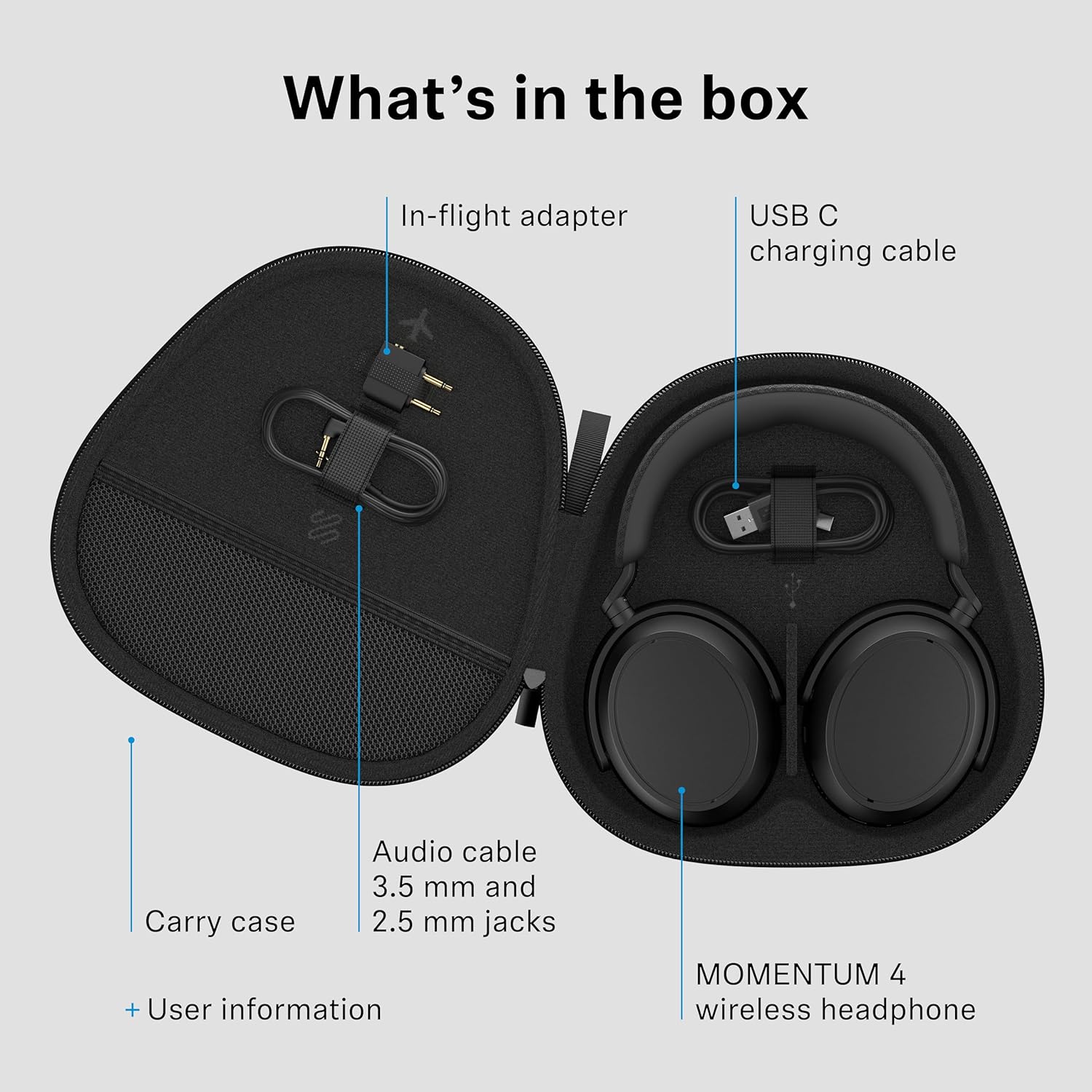 Sennheiser Consumer Audio Momentum 4 - Auriculares inalámbricos Blu...