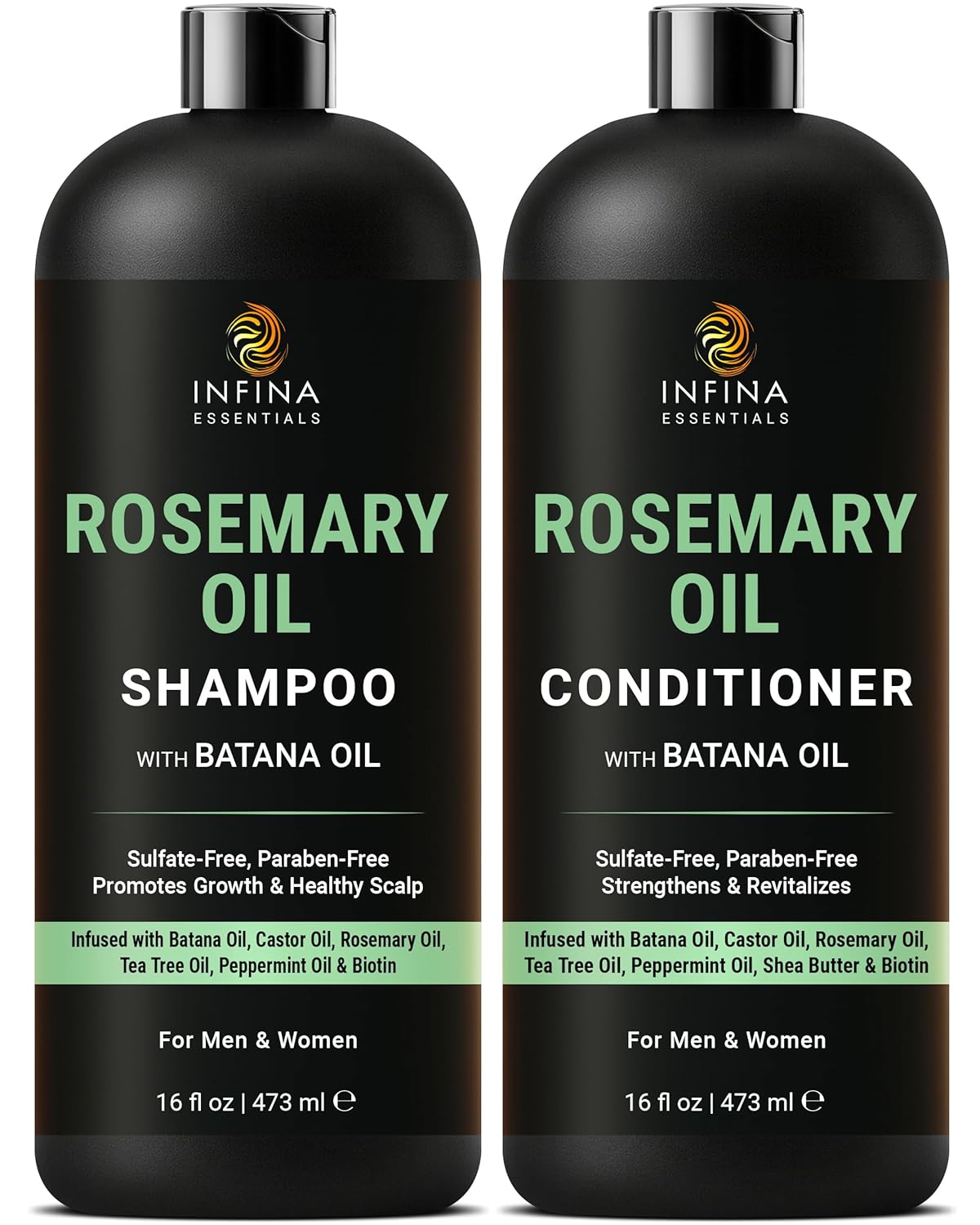 INFINA ESSENTIALS Champú y Acondicionador con Aceite de Romero | 16...
