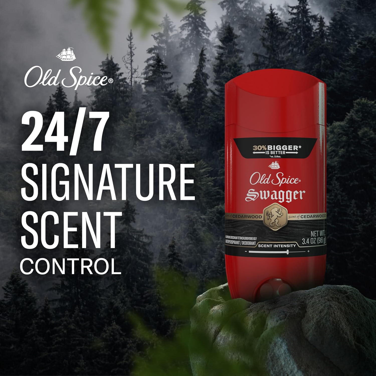 Old Spice Desodorante antitranspirante para hombres, protección 24\...