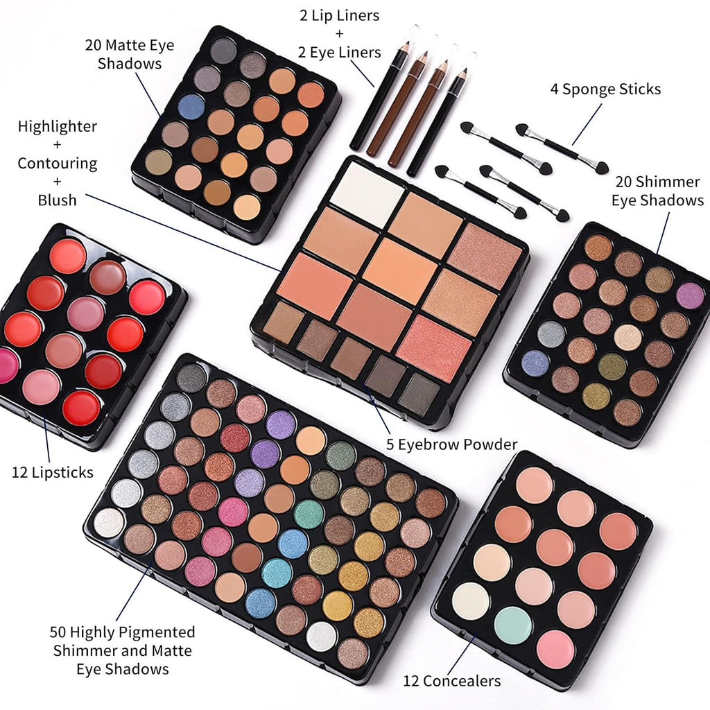 Set de regalo de maquillaje para mujeres y niñas, kit de maquillaje...