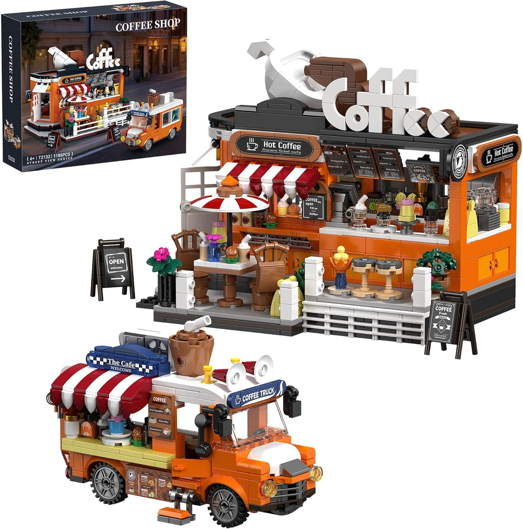 EITOLNR City Coffee House - Juego de bloques de construcción de 118...