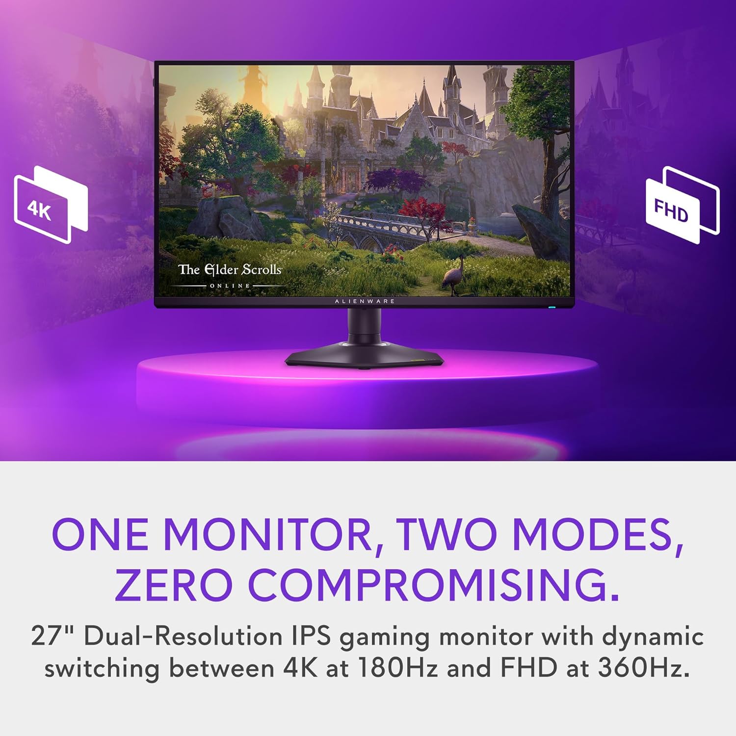 Alienware 27 Monitor de juegos de resolución dual - AW2725QF - 4K a...