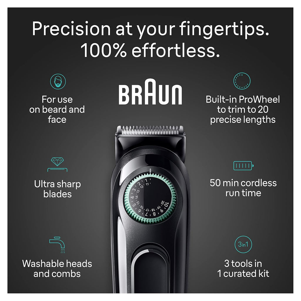 Braun Kit de estilo todo en uno Serie 3 3430, recortadora 3 en 1 pa...