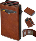 miyozi Cartera para Hombres, con Bolsillo para Efectivo, 2 Ventanas...