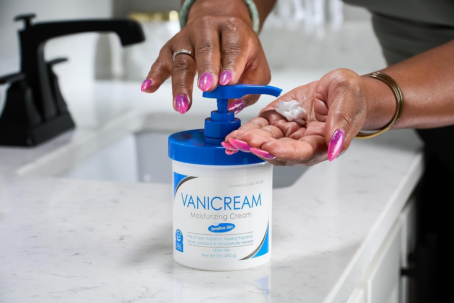Vanicream Crema hidratante para la piel con dispensador de dispensa...