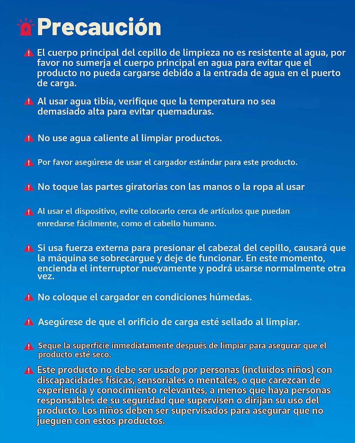 Dovety Depurador eléctrico giratorio, mango extensible, 8 cabezales...