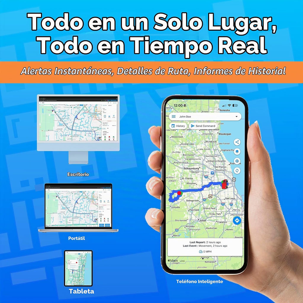 Optimus GV75MG impermeable con cable GPS Tracker para vehículos y a...
