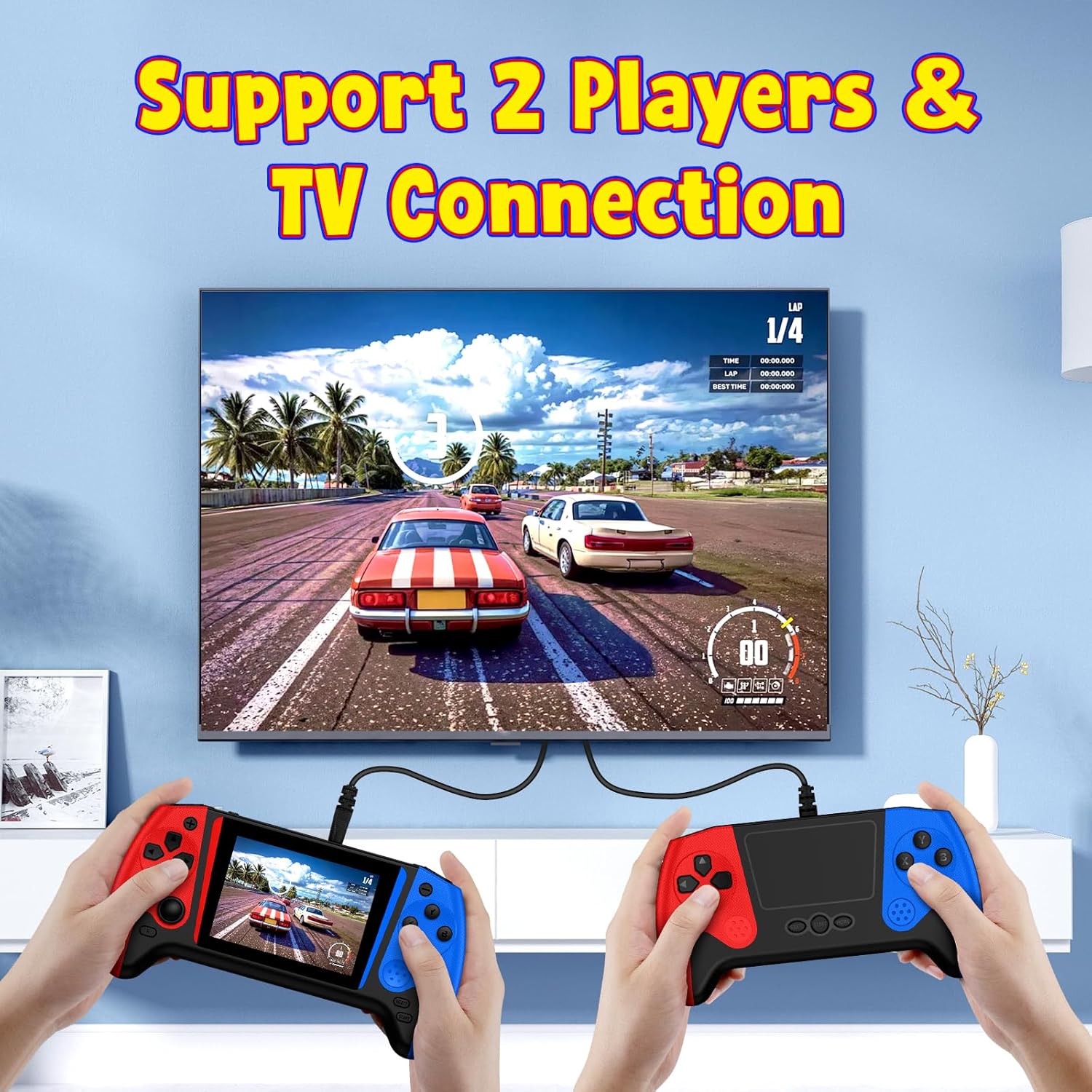 Consola de juegos portátil retro, 200 juegos clásicos retro integra...