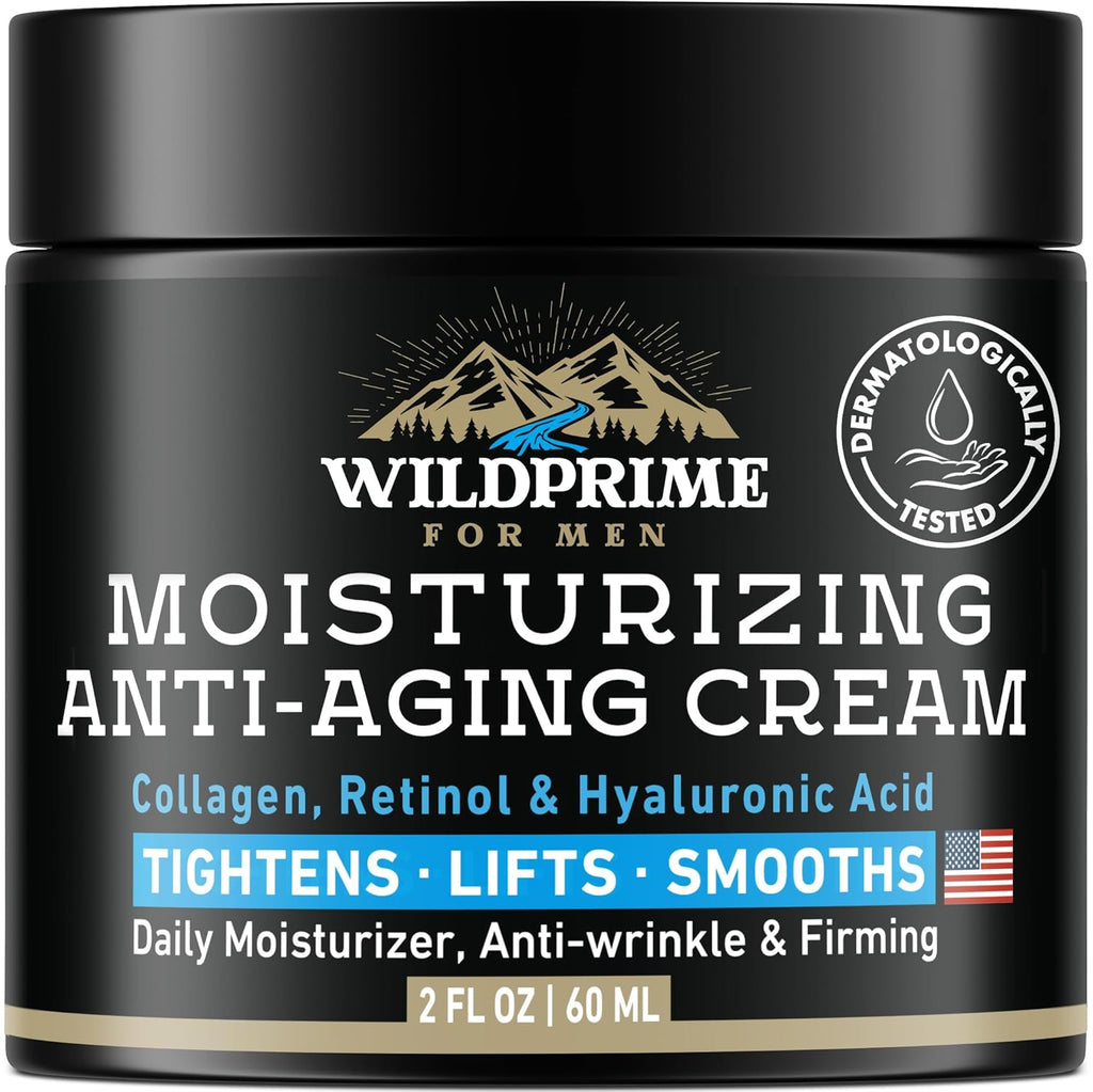 Crema hidratante facial para hombre, antienvejecimiento y arrugas,...