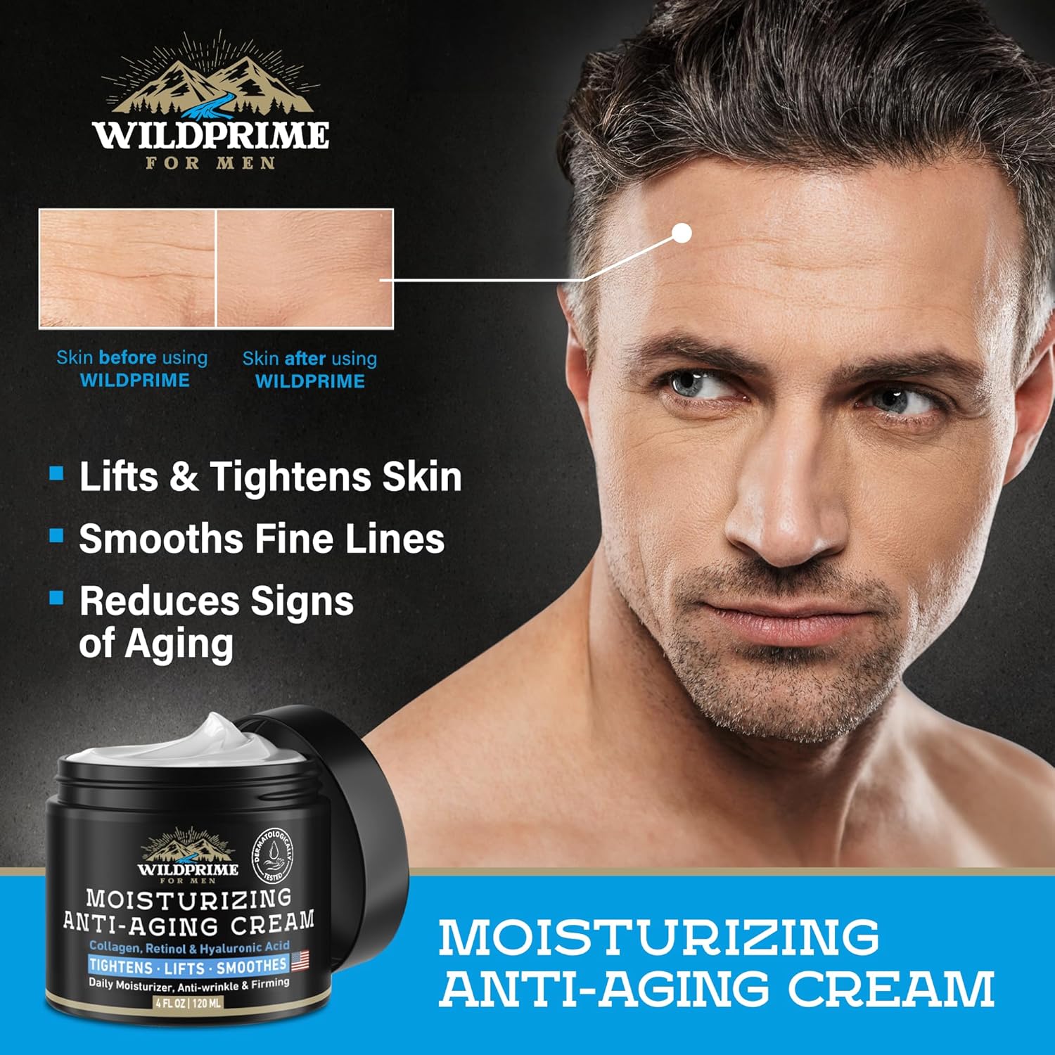 Crema hidratante facial para hombre, antienvejecimiento y arrugas,...