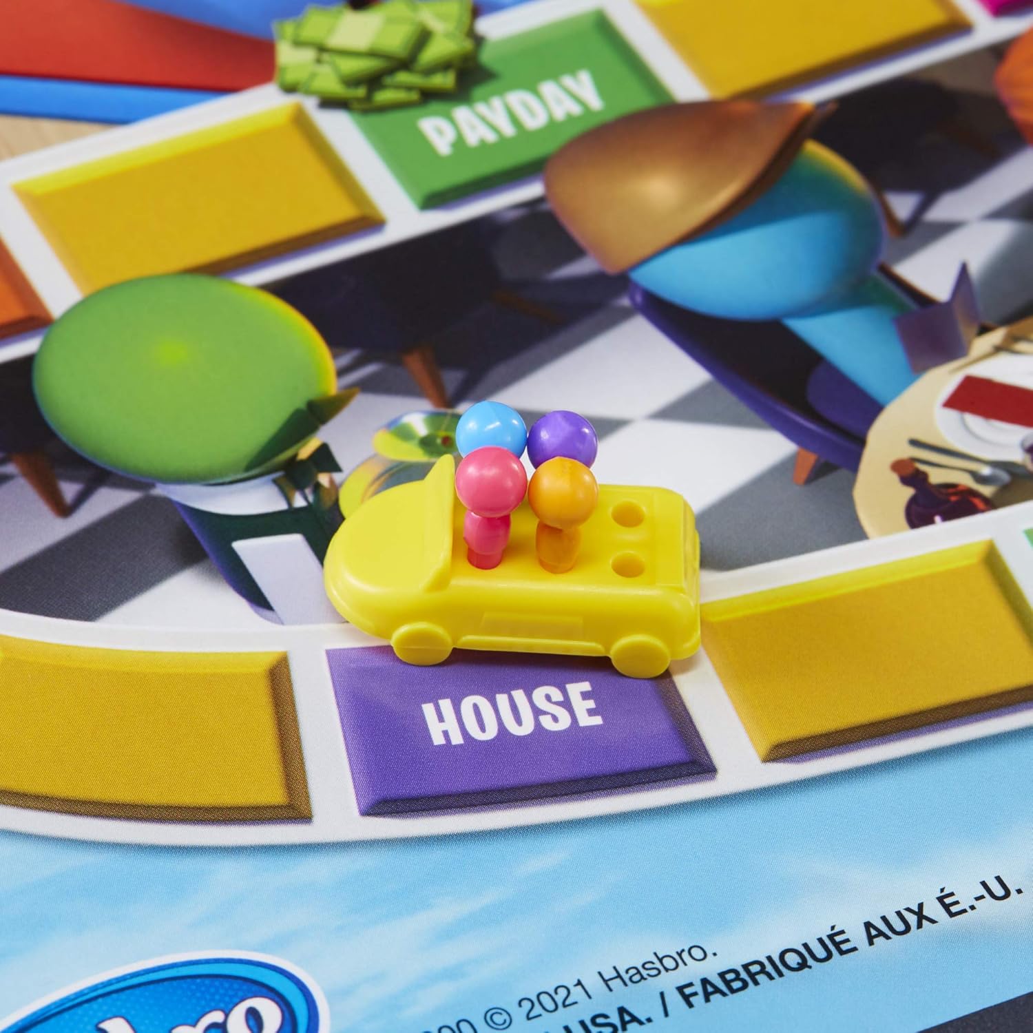 Juego de mesa The Game of Life, juegos familiares para niños de 8 a...