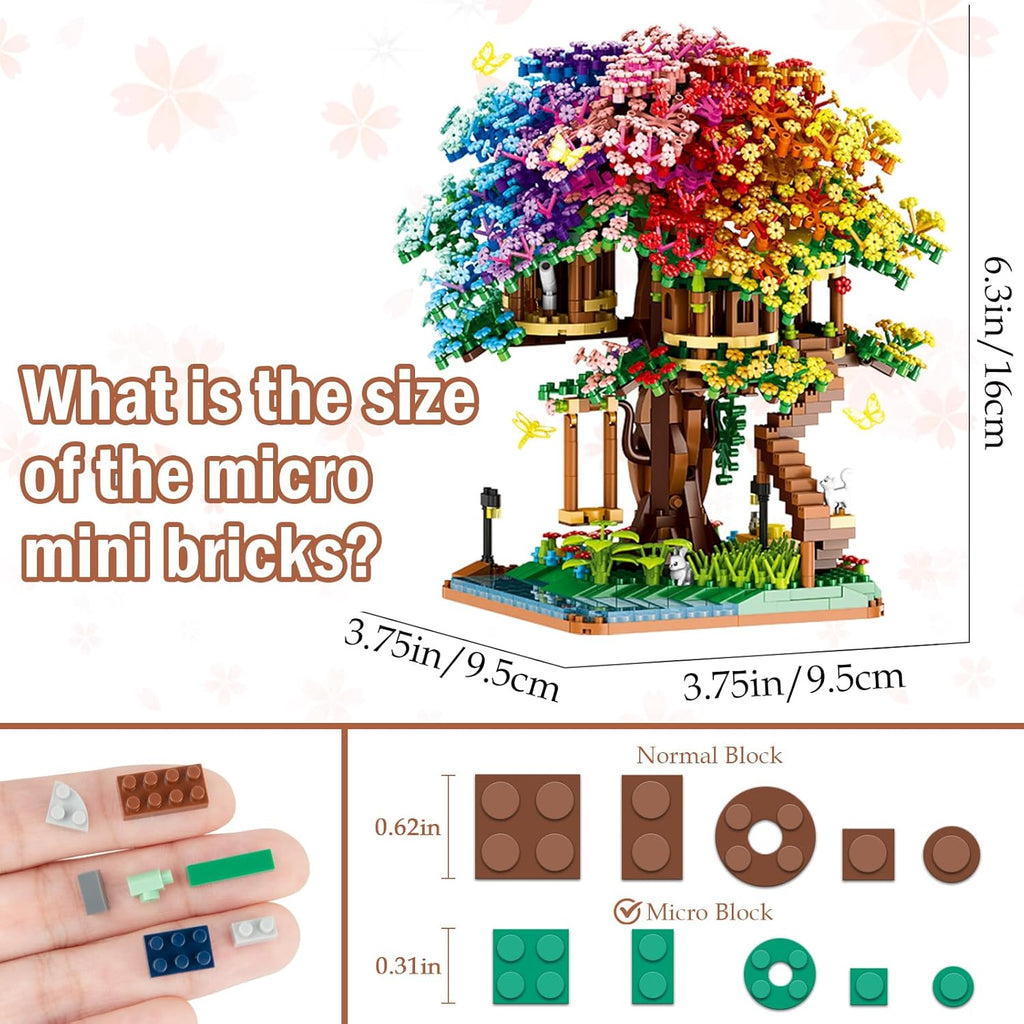 Vziimo Juego de Construcción de Árbol Bonsái de Flor de Cerezo, Set...