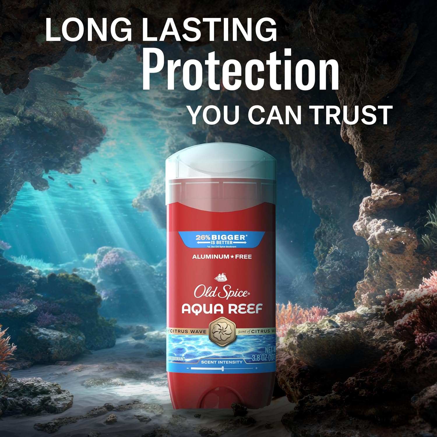 Old Spice Desodorante sin aluminio para hombres, protección contra...